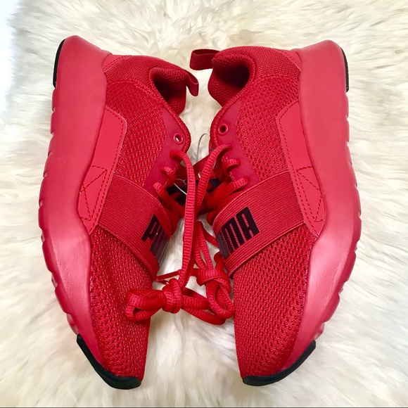 puma wired sneakers red